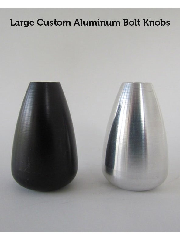 Large Custom Aluminum Bolt Knobs